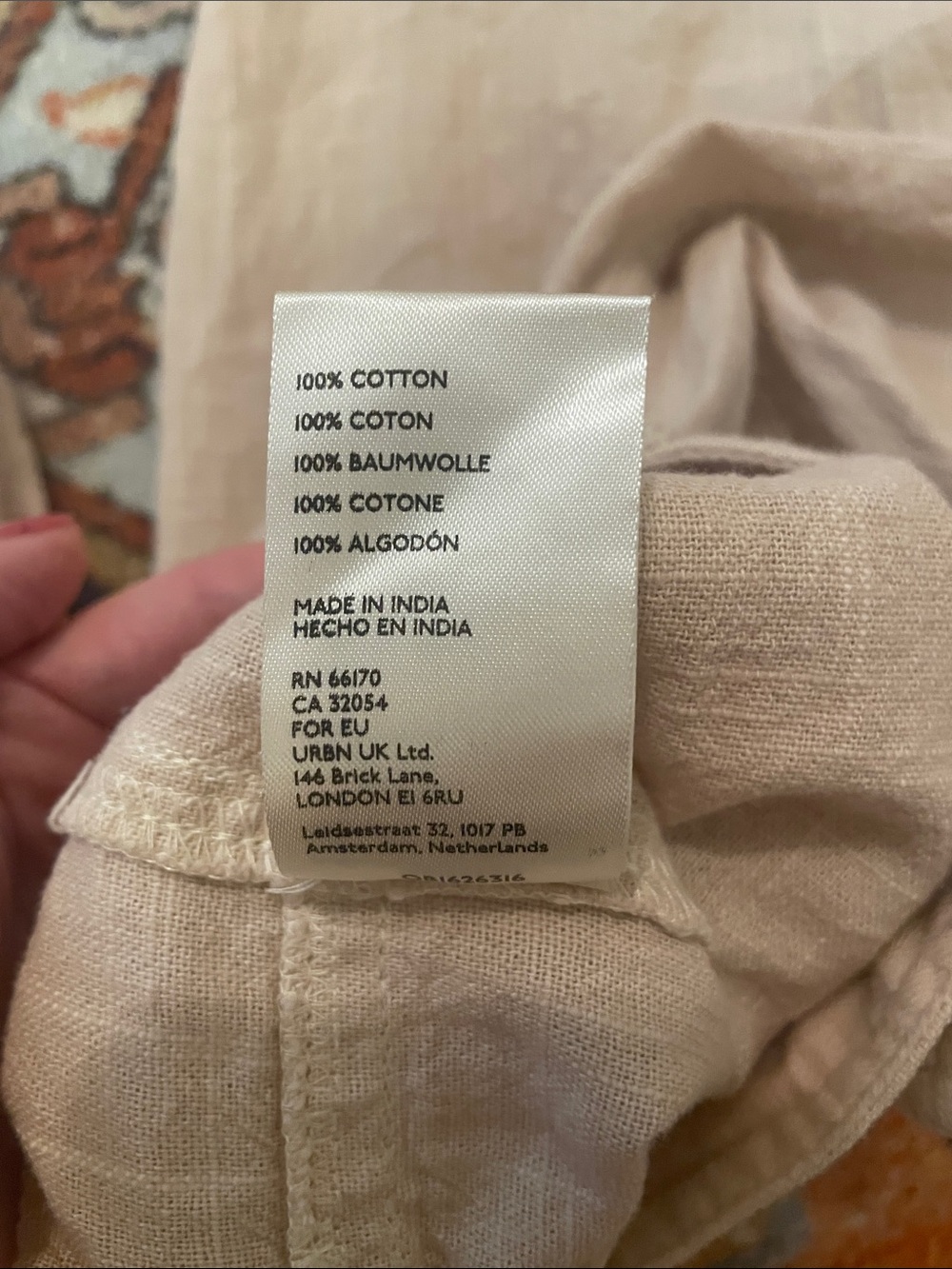 Free People Lotta Love Linen Trousers Tan | Women’s Size 8 - Picture 7 of 7